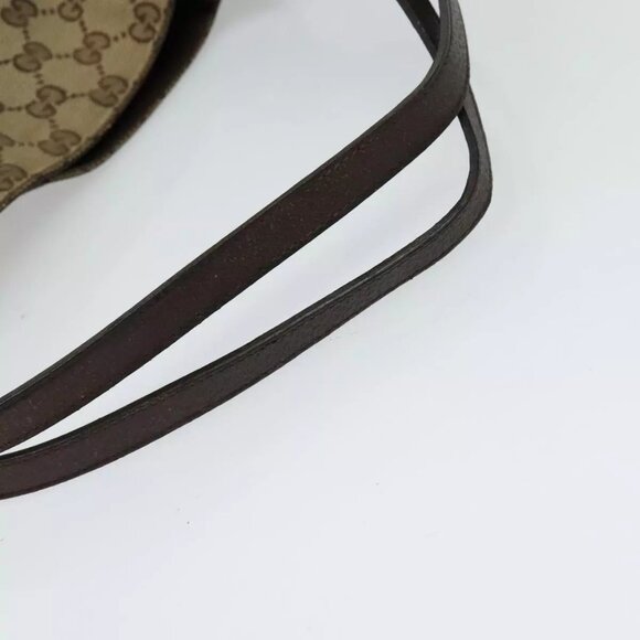 GUCCI GG Canvas Shoulder Bag Beige Silver 121023 Auth - Picture 8 of 16